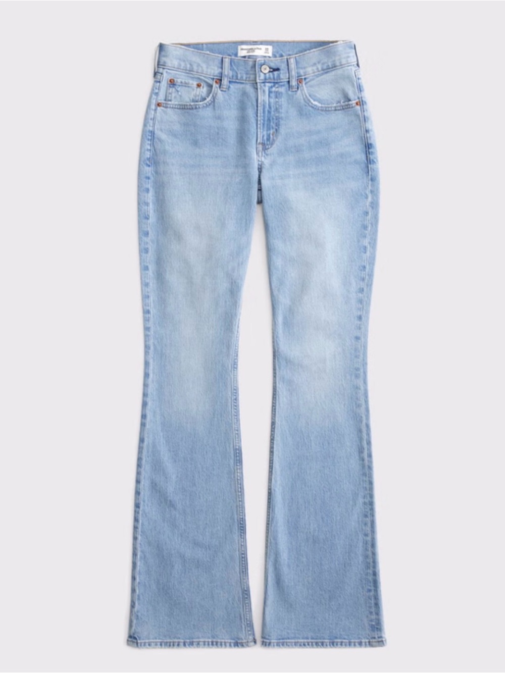 A&F Curve Love Mid Rise Bootcut Jean